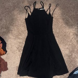 Black mini dress